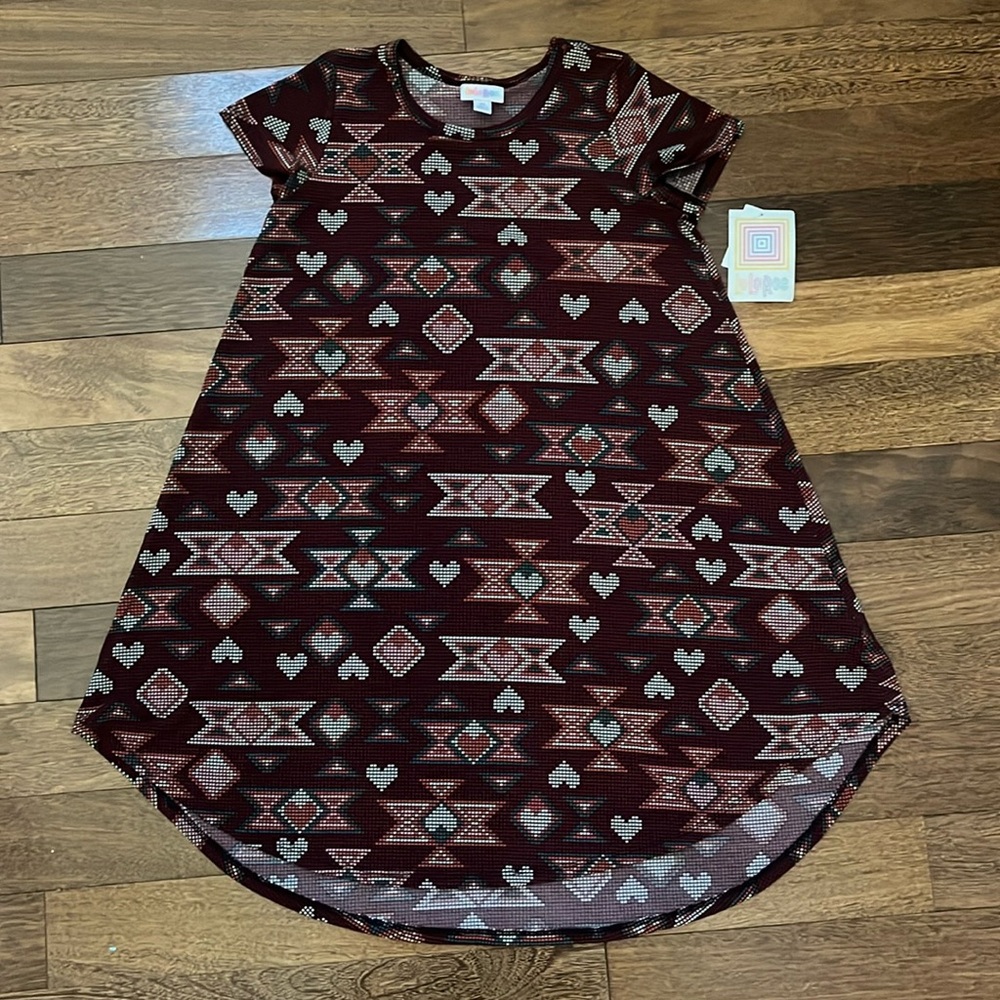 LulaRoe Scarlett Girls Size 12 Dress ❤️